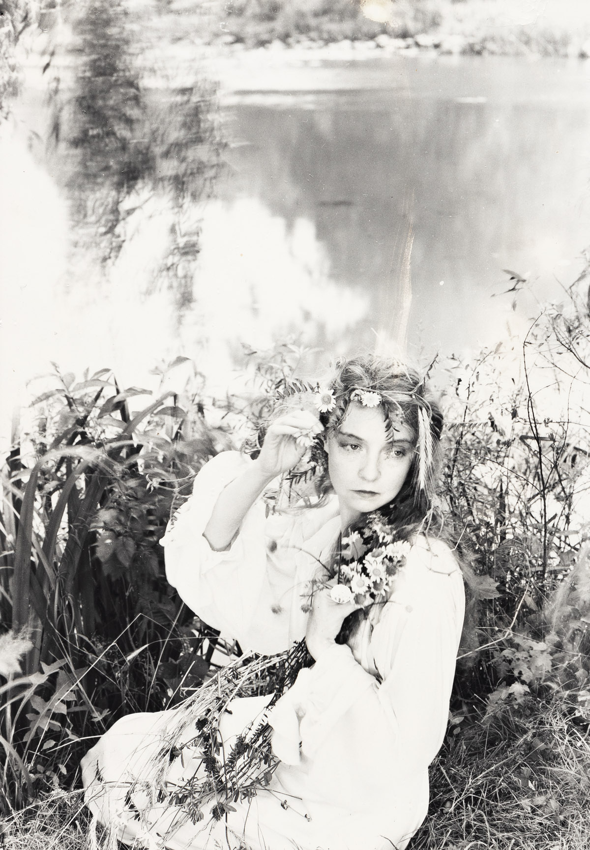 EDWARD STEICHEN (1879-1973) Lillian Gish as Ophelia in Hamlet for Vanity Fair, February 1963.